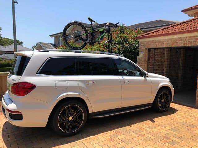 Mercedes roof bike rack store